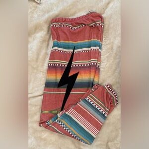 Aviator Nation Tulum Bolt Sweatpants, size Large